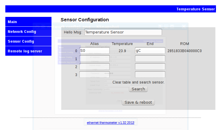 Sensor Config